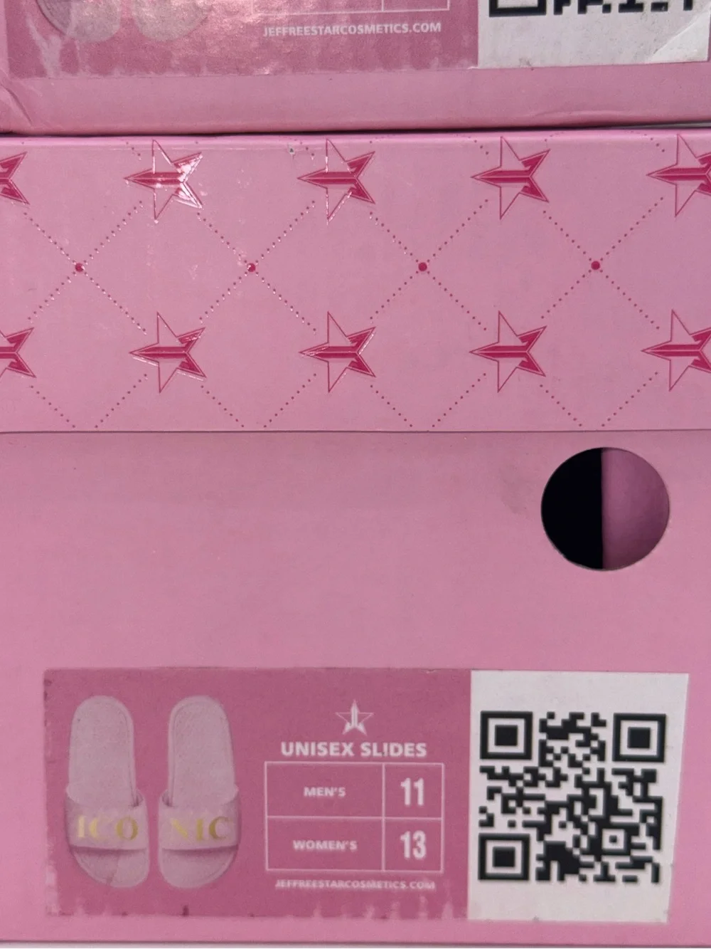 NWT NIB JEFFREE STAR ICONIC UNISEX SLIDES Men’s 11 Women’s 13 Spring Into Summer